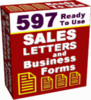 Thumbnail *NEW* 597 Ready To Use Sales Letters and Business Forms  With Resale Rights