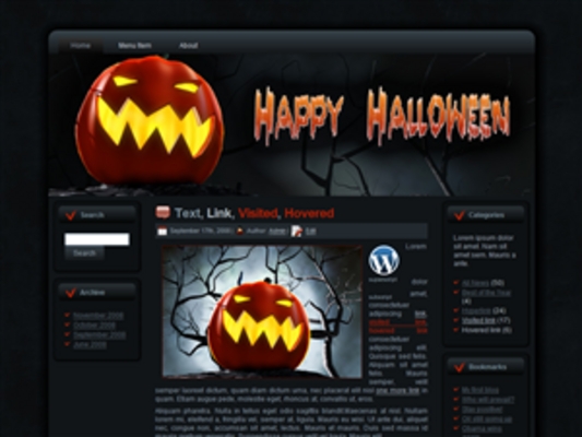 Product picture NEW! Halloween Site Template VOl 3