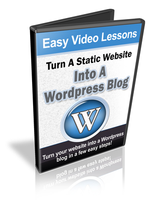 Product picture NEW! Turning an existing website into a wordpress blog 