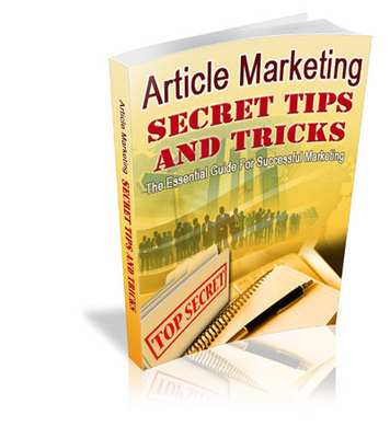 Product picture  Article Marketing Secret Tips and Tricks 