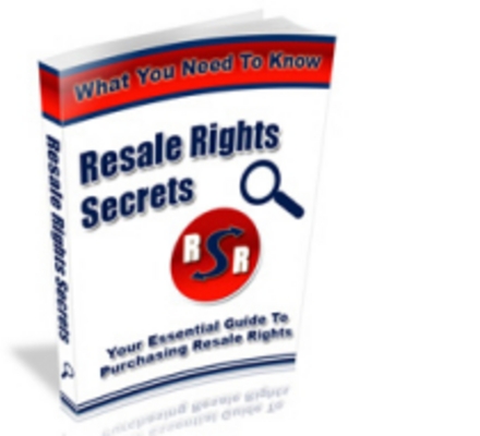 Product picture **NEW** Resale Rights Secrets With master Resale Rights