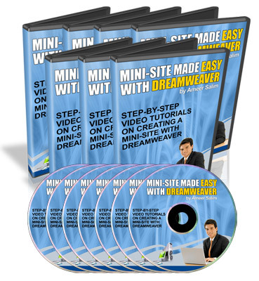 Product picture **NEW** Mini-Site Made Easy With Dreamweaver  With Master Resale Rights