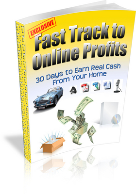 Product picture *NEW* Fast Track to Online Profits - 30 Days to Earn Real Cash From Home ! Master Resale Rights Included.