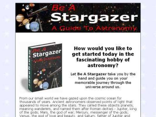 Product picture Be A Stargazer- A Guide to Astronomy E-Book  With Private Labels Rights