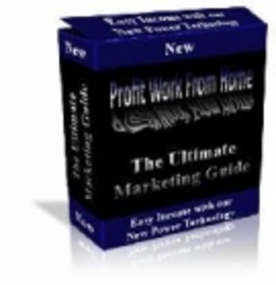 Product picture *NEW* Profit Work From Home : The Ultimate Marketing Guide ! Master  Resale Rights Included.