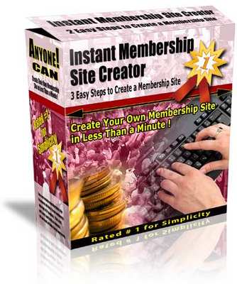 Product picture *NEW* Instant Membership Site Creator Latest version 3.2  With Master Resale Rights