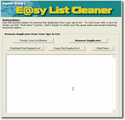 Product picture *NEW* Easy E-Mail List Cleaner !Master Resale Rights Included.