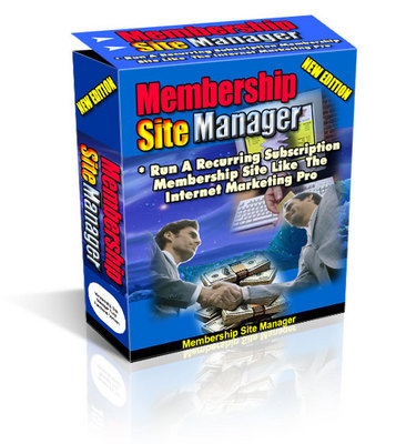 Product picture *NEW* Membership Site Manager  ! Master Resale Rights included