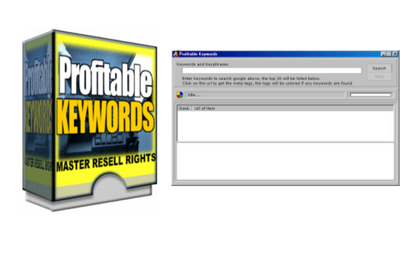 Product picture *NEW* Profitable Keywords Software With Master Resale Rights