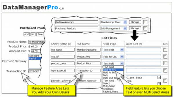 Product picture *NEW* Data Manager Pro  With Resale Rights