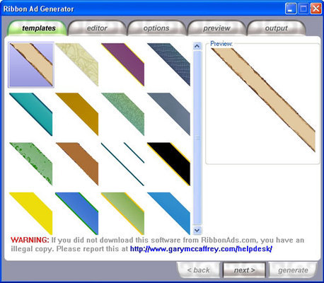 Product picture Ribbon Ads Generator Eye Popping Banners With Resale Rights