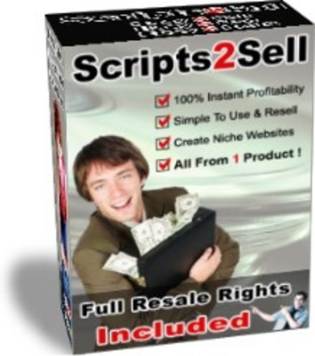 Product picture *NEW* Scripts2Sell - Scripts 2 Sell 100 Profit Pulling Kit Gives Everyone The Power To Create Niche Websites  With Resale Rights