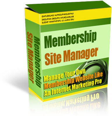 Product picture *NEW* Membership Site Manager - With Resale Rights