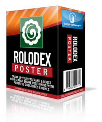 Product picture Rolodex Poster Directory Submission Software -Resale Rights