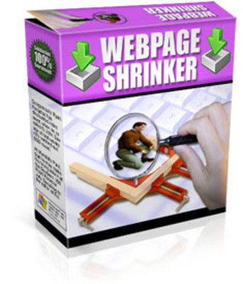 Product picture *NEW* Webpage Shrinker With Resale Rights